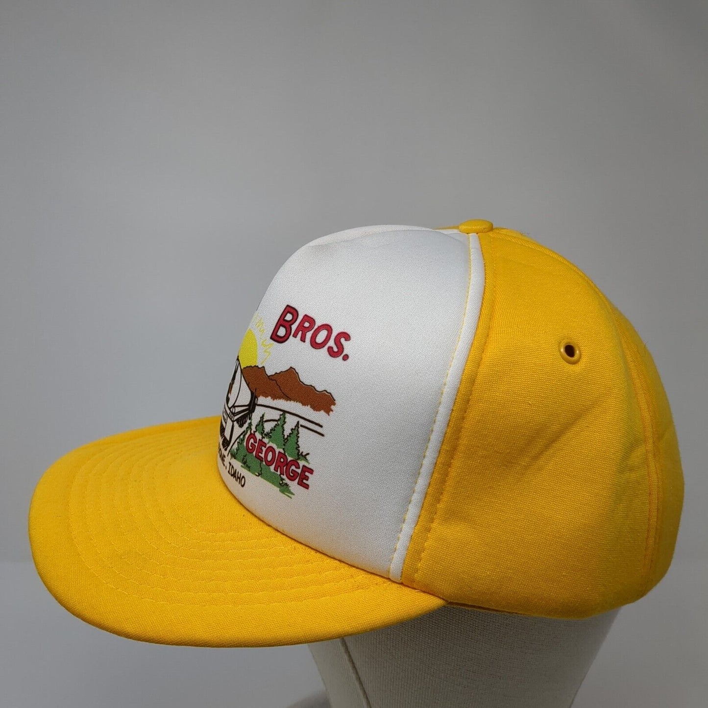 Silver Bros. Bart George Buhl & Jerome Idaho Snapback Hat Yellow OS San Sun