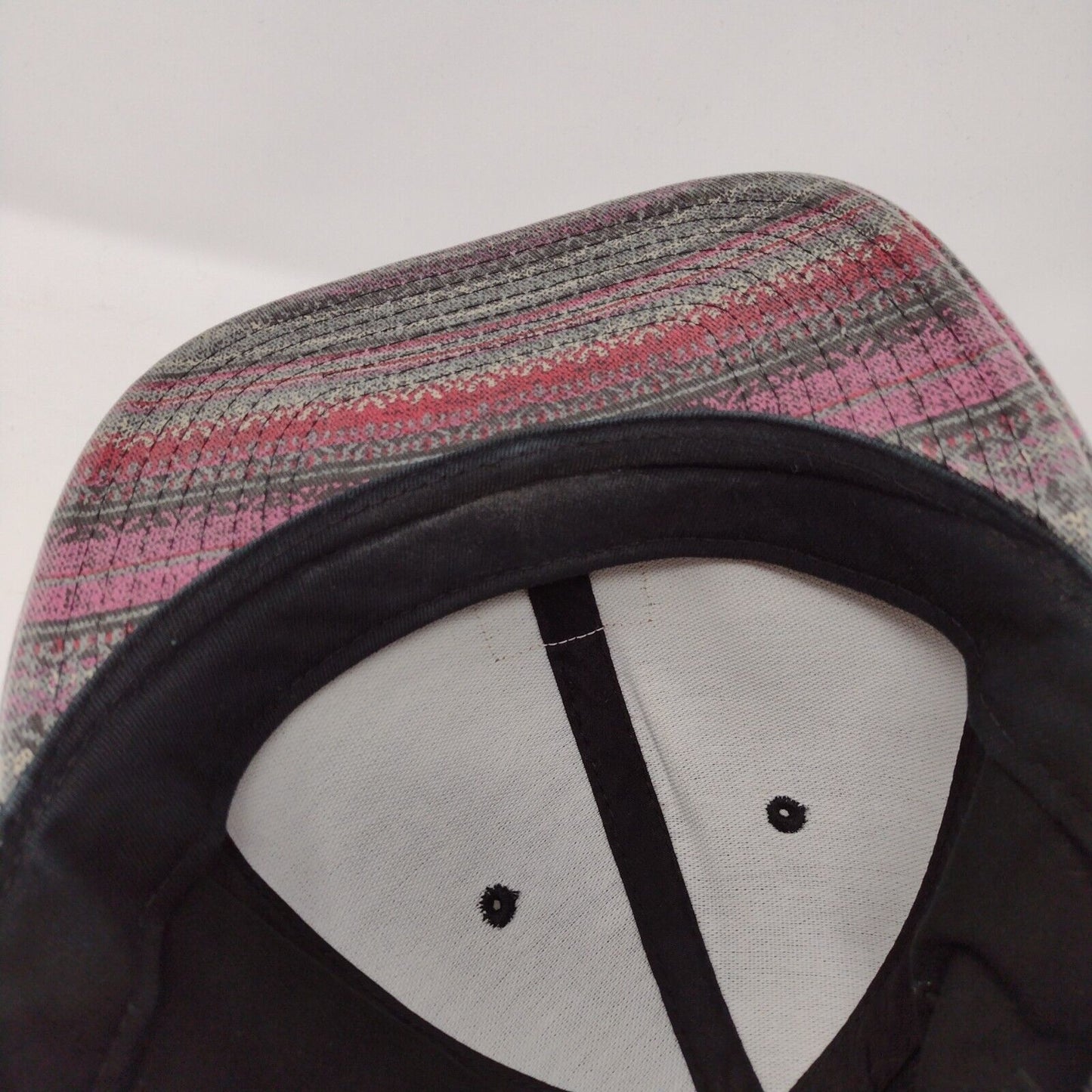 Vans Leather Patch Snapback Hat Multi OSFA Adjustable Colorblock