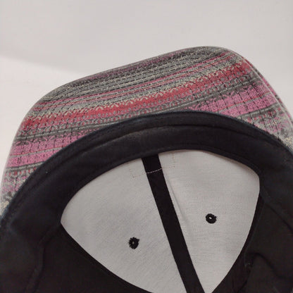Vans Leather Patch Snapback Hat Multi OSFA Adjustable Colorblock
