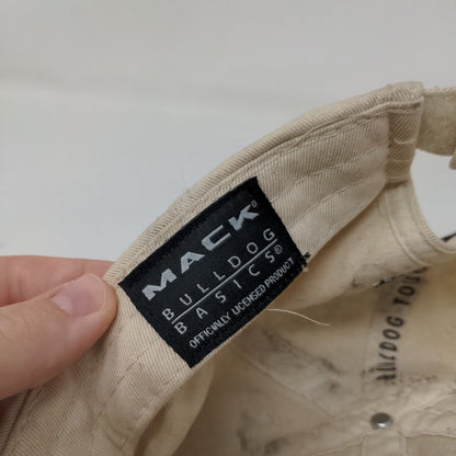 Mack Trucks Bulldog Strapback Hat Tan One Size Adjustable Embroidered Cotton
