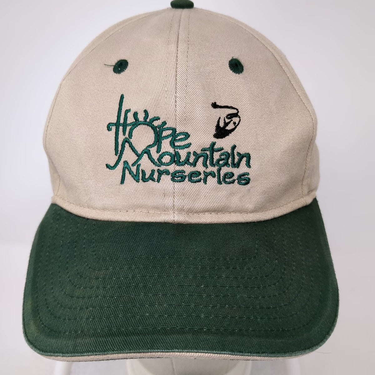 Otto Baseball Cap Beige Green One Size Hope Mountain Nurseries Strapback Hat