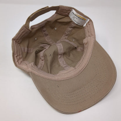 New York Cares Strapback Hat Brown One Size Adjustable Norwood Solid