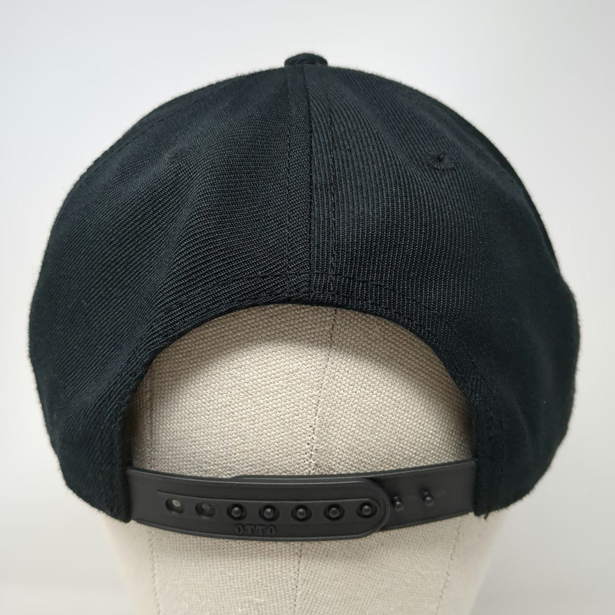 Otto Snapback Hat Black One Size Go Rogue Patch Flat Brim Acrylic Wool