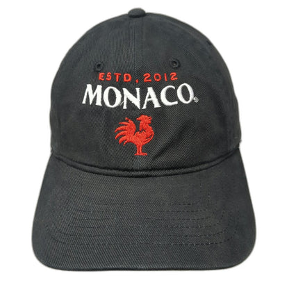Baseball Cap Black One Size Monaco Rooster 2 Shots In Every Can Slideback Hat
