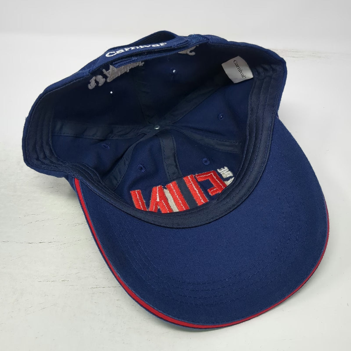 Carnival Baseball Cap Blue Red White One Size Adventures Fun Strapback Hat