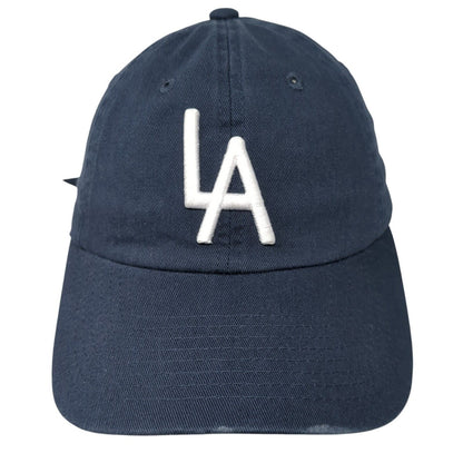 LA Slideback Hat Blue One Size Adjustable Embroidered American Needle