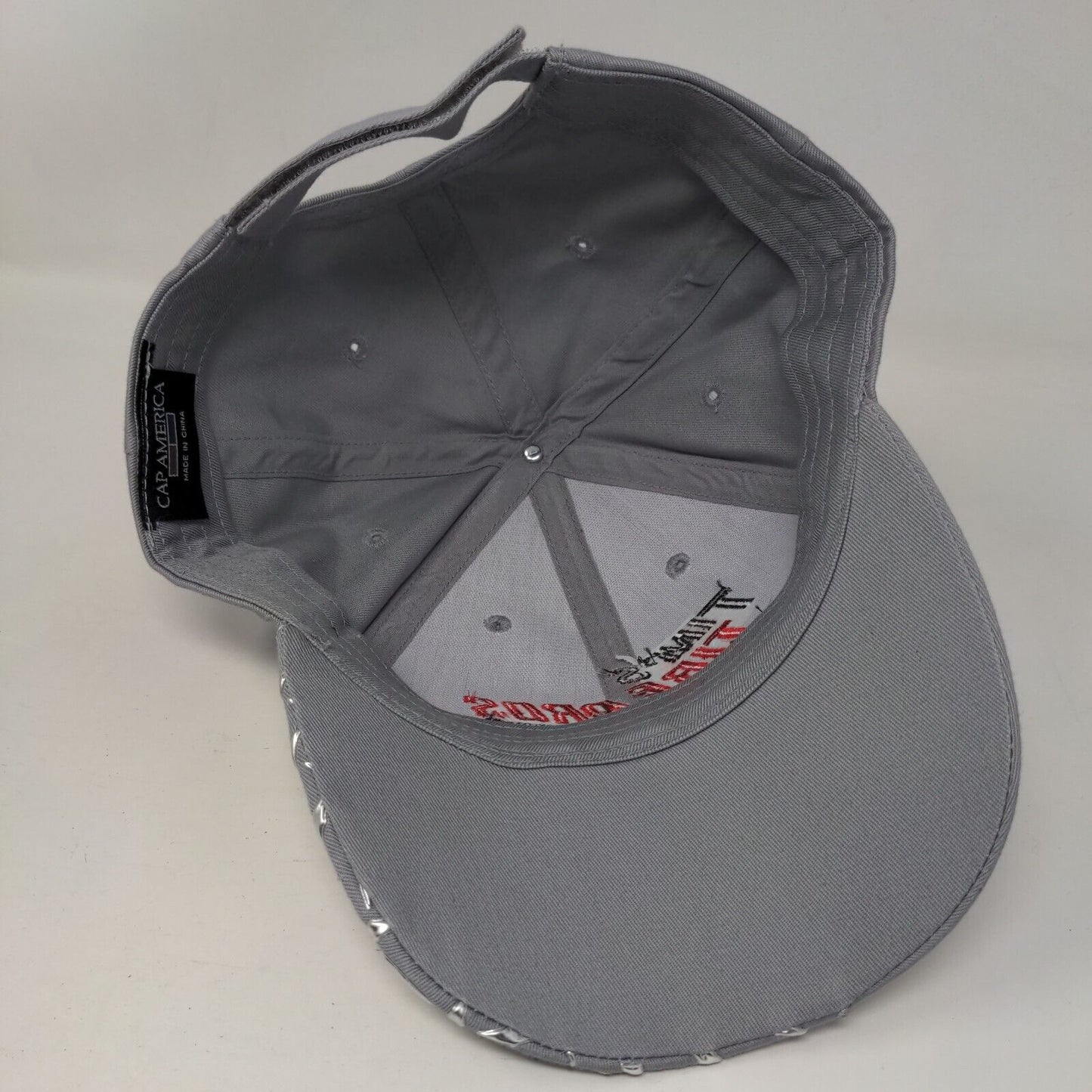Tim's Tire Pros Strapback Hat Gray One Size Embroidered Cap America