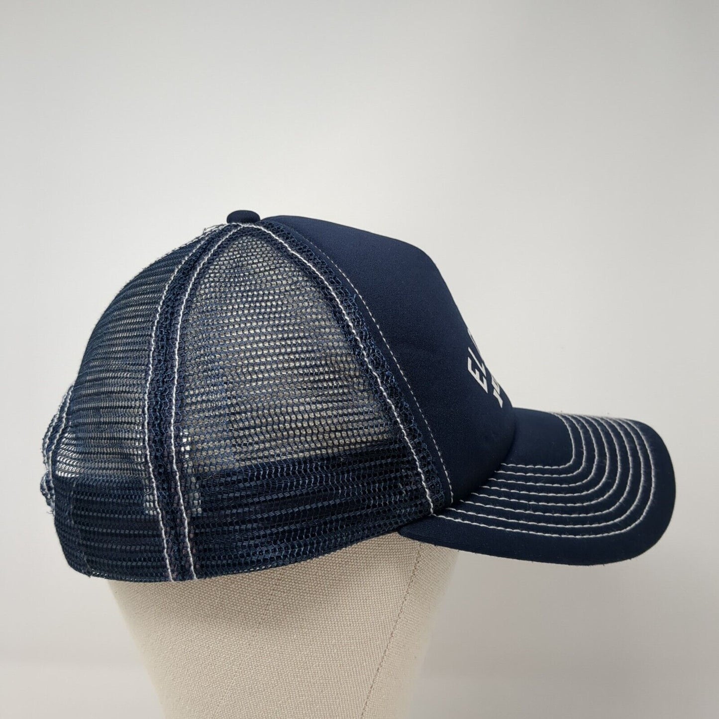 El Capitan Numero Uno Snapback Mesh Back Trucker Hat Blue M/L Gap