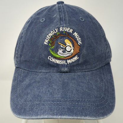 Sportsman Baseball Cap Blue One Size Friendly River Music Cornish Maine Hat