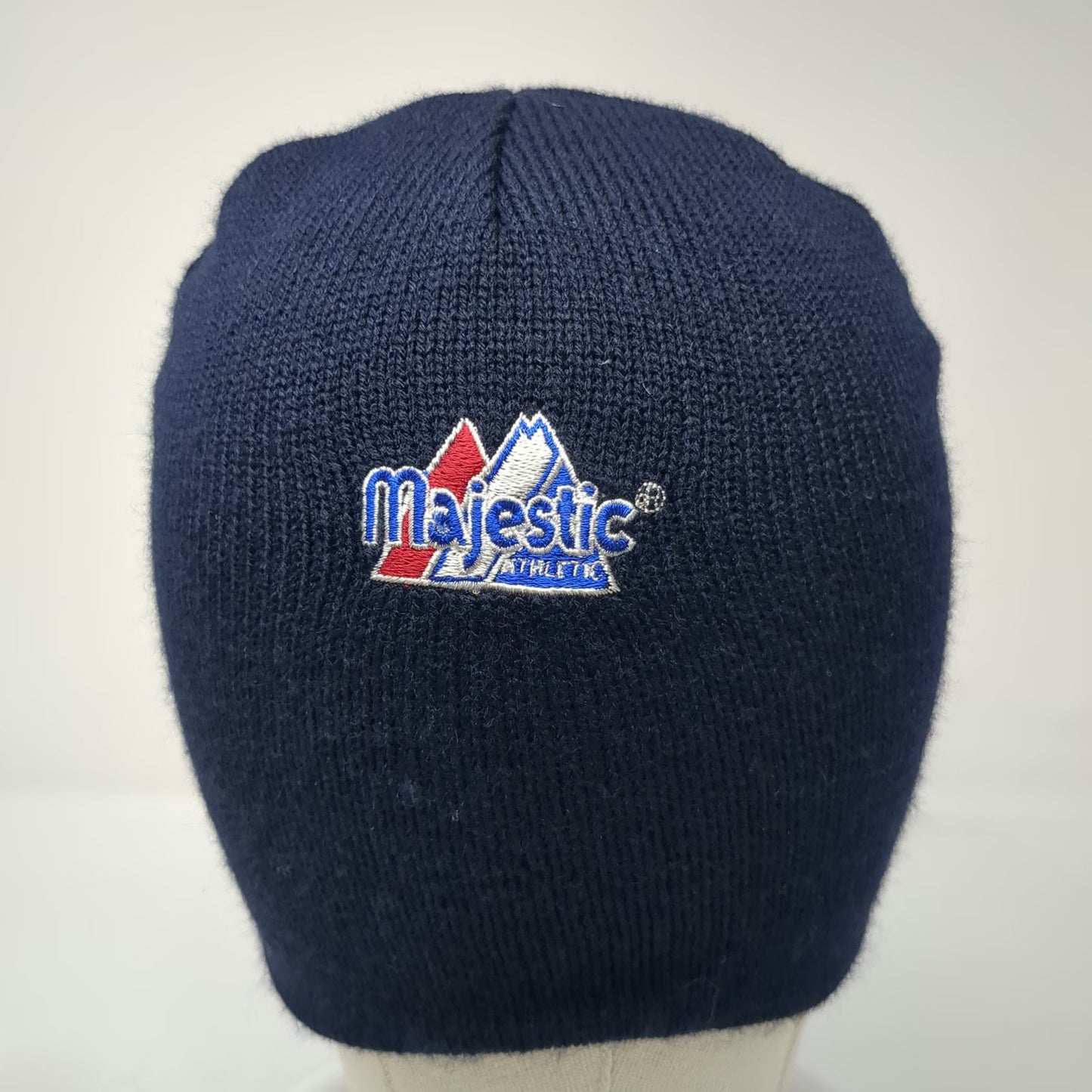 Majestic Toronto Blue Jays MLB Beanie Hat One Size Embroidered Logo Knit Acrylic