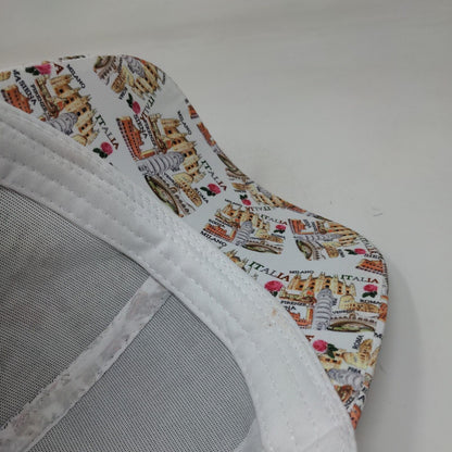 Milano Italia Roma Slideback Hat Multicolor One Size Adjustable Graphic Print