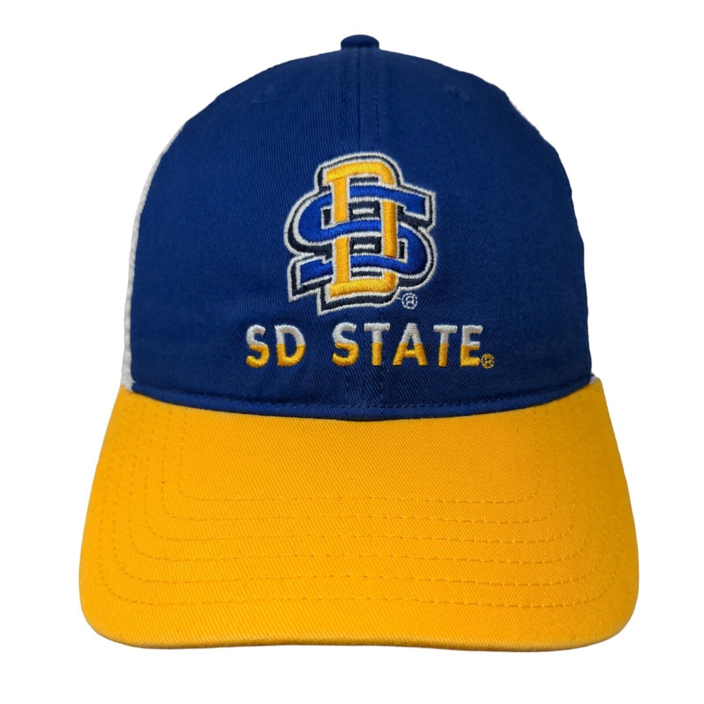 SD State South Dakota State Snapback Mesh Back Hat Embroidered Logo W/Tags NCAA