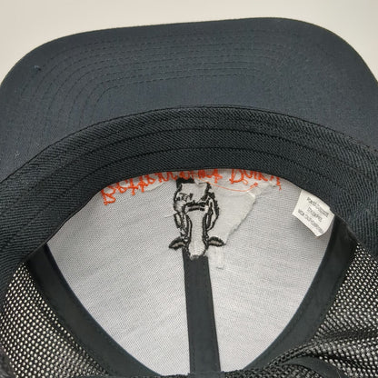 Bettencourt Dairy Cow Logo Baseball Cap Black One Size Mesh Stretch Fitted Hat