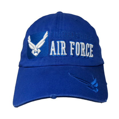 United States Air Force Slideback Hat Blue One Size Adjustable Embroidered