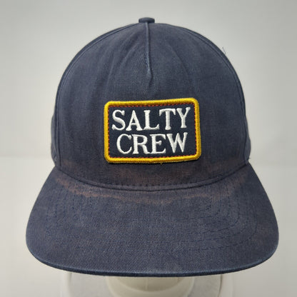 Salty Crew Patch Snapback Hat Blue One Size Find Refuge In The Sea