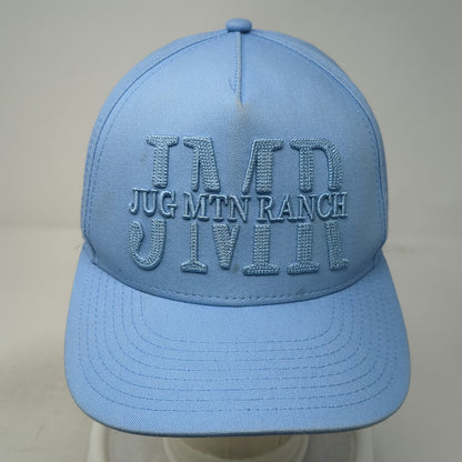 Pukka 5 Panel Blue One Size Jug Mountain Ranch JMR Puffed Snapback Golf Hat