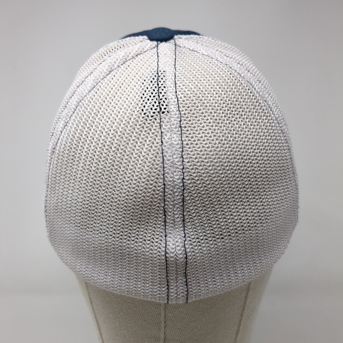 Fidelity National Title Fitted Trucker Hat Blue S/M Flexfit Mesh Back Richardson