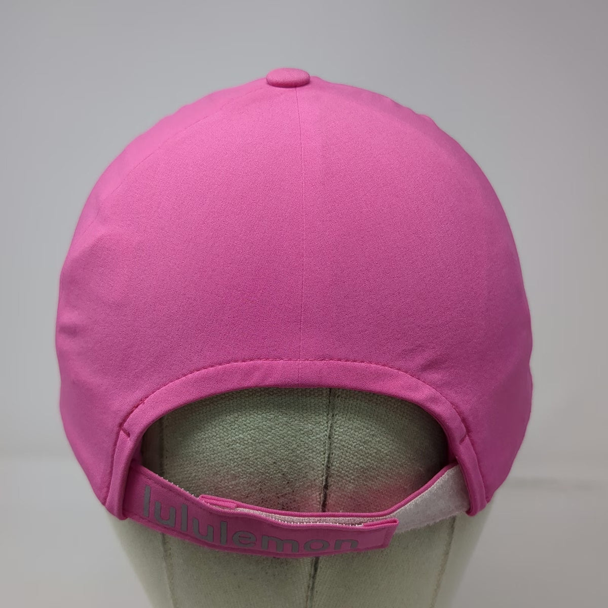 Lululemon Pink Baseball Cap One Size Reflective Trim Strapback Athletic Hat