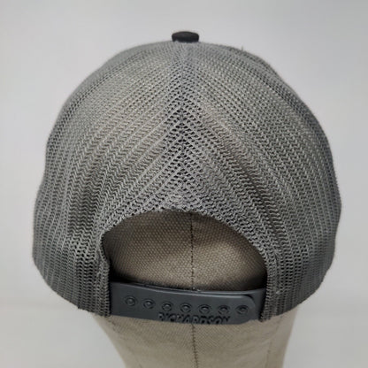 Richardson Men's Snapback Mesh Back Hat Black Gray Embroidered UP Logo #112