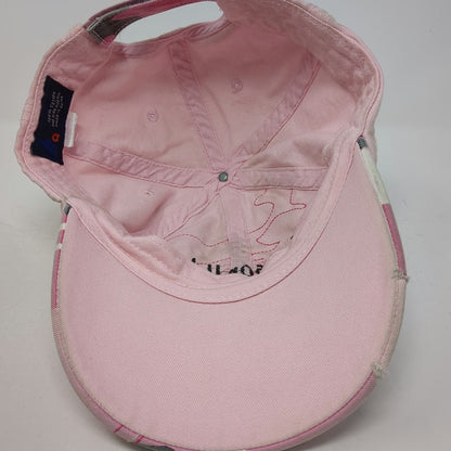 Headgear Pink Jackson Hole Camo Frayed Embroidered Baseball Cap One Size Hat