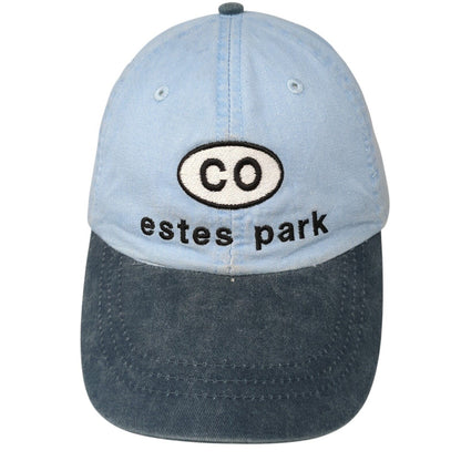 CO Estes Park Slideback Hat Blue One Size Adjustable Embroidered 6 Panel Adams
