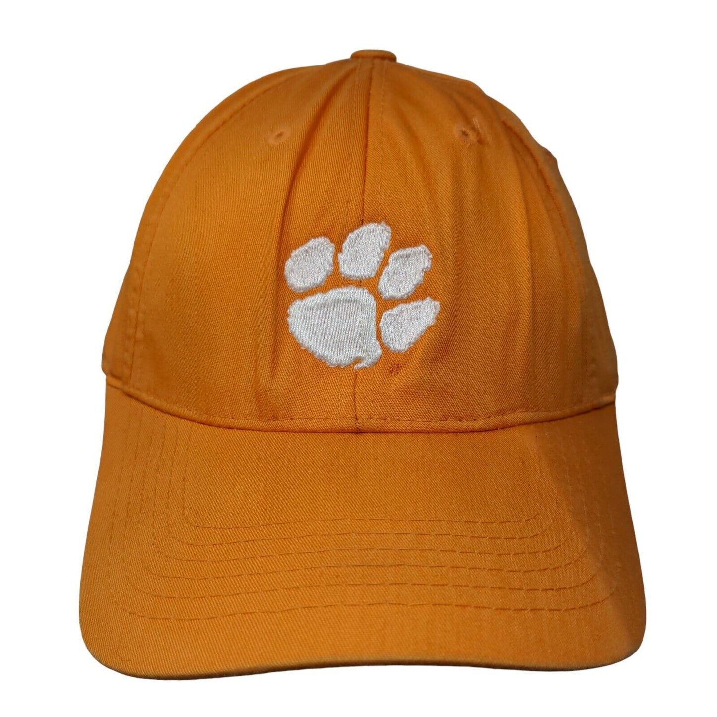 Clemson Tigers Strapback Hat Orange Embroidered Logo PawPrint Captivating NCAA