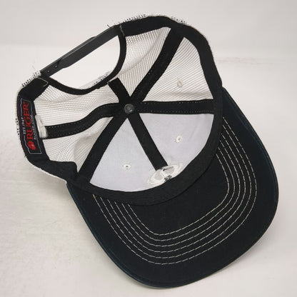 Ruger Trucker Hat Black OSFM Alpine Racing Mesh Snapback Logo Contrast Stitch