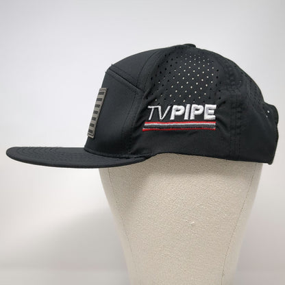 Pacific Headwear Trucker Hat Black One Size American Flag TVPIPE Respect Hustle