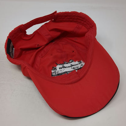 KC Caps Railroad Construction Co Train Baseball Cap Red One Size Strapback Hat