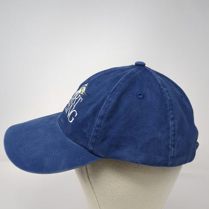 Sport Fishing Marlin Blue Baseball Cap One Size Slideback Hat Cotton Curved Bill