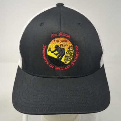 Flexfit Baseball Cap Black One Size Mesh Eric Marsh Foundation Firefighters Hat