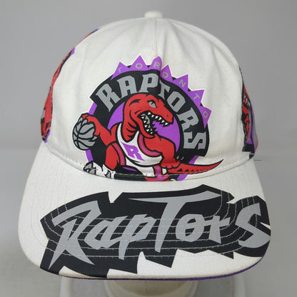 Mitchell & Ness Toronto Raptors NBA 5 Panel White Hat One Size All Over Print