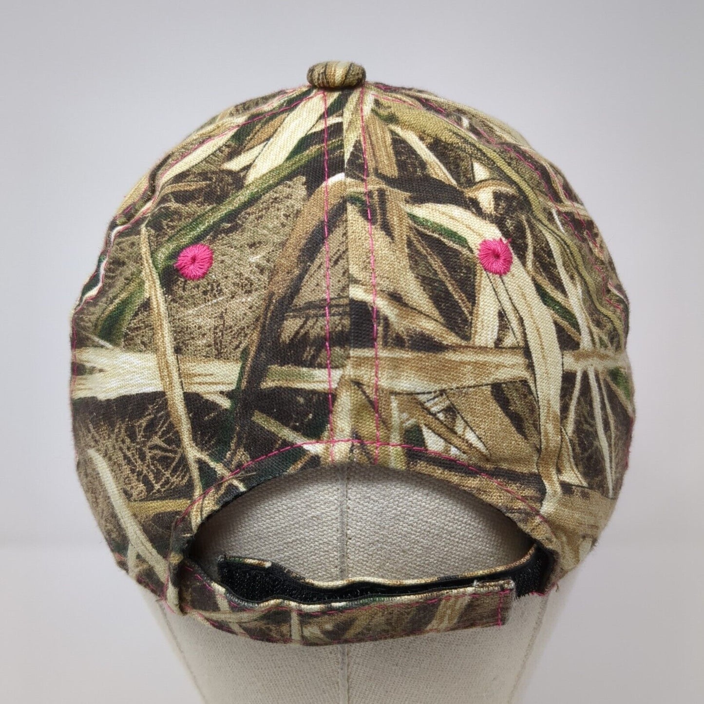 Unbranded Strapback Hat Camouflage One Size Adjustable Vented Holes 6 Panel