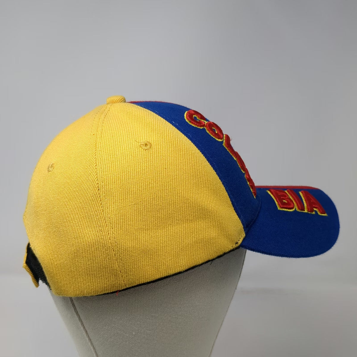 Blue Red Yellow Baseball Cap Colombia Flag One Size Strapback Hat South America