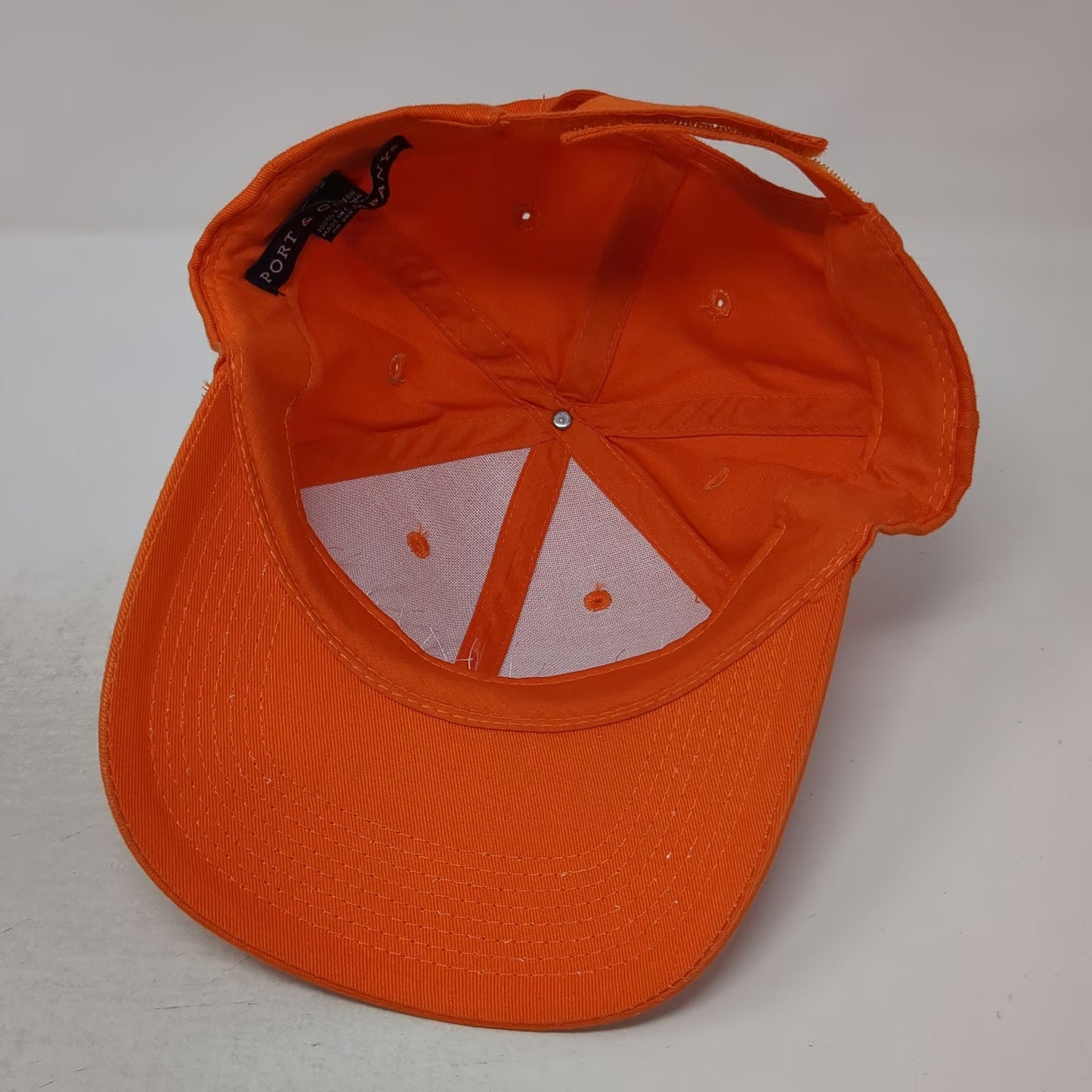 Port & Company Building Evacuation Team Orange Baseball Cap One Size Hat Strap