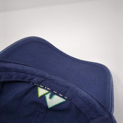 Life is Good Slideback Hat Blue One Size Adjustable Embroidered 6 Panel Cotton