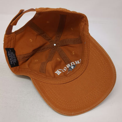 new vibe Baseball Cap Brown One Size Strapback Rehoboth Delaware Crab Hat Cotton