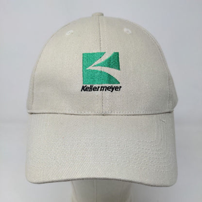 Kellermeyer Men's Strapback Hat Tan Size A Embroidered Logo Adjustable