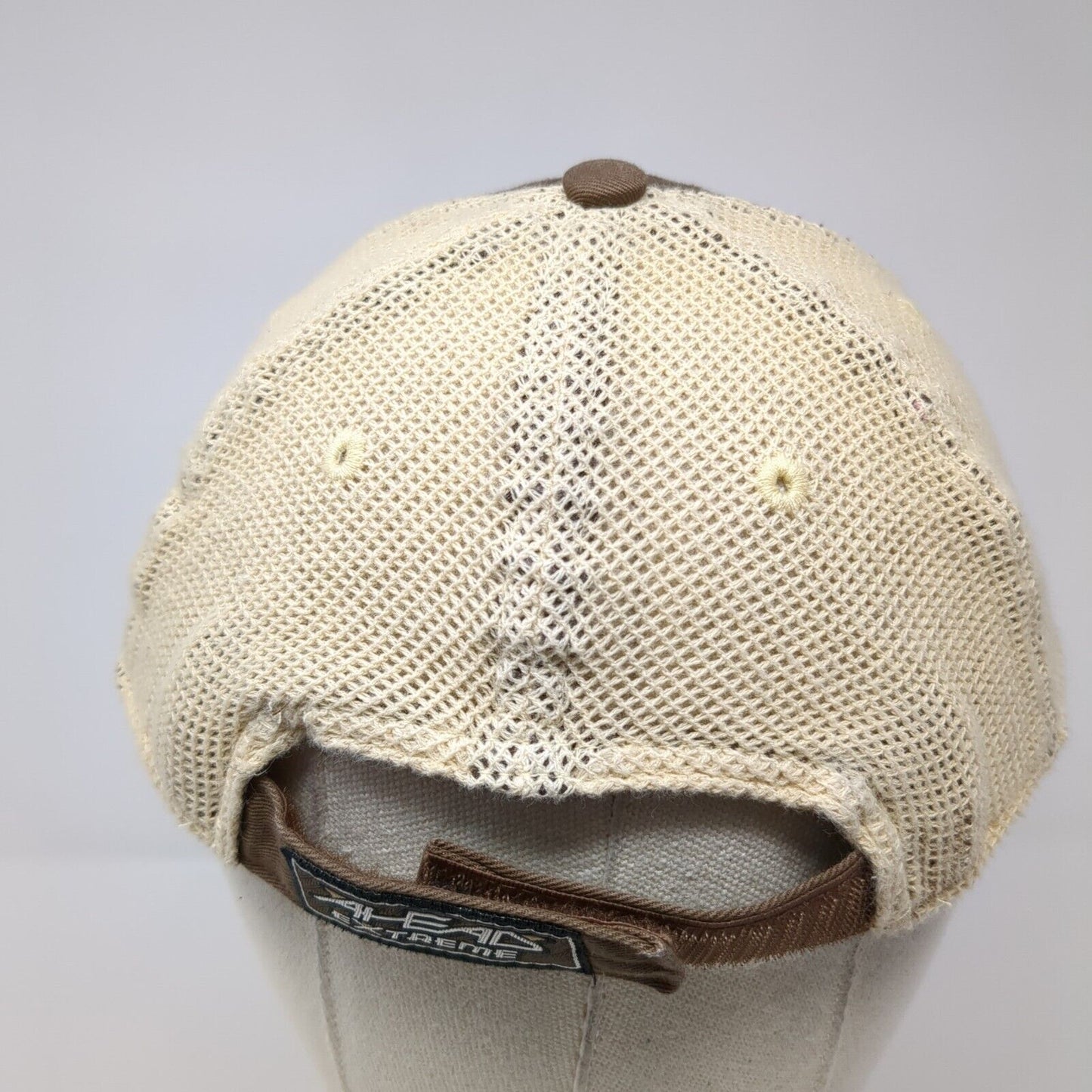 Morningside Strapback Trucker Hat Brown One Size Mesh Back Ahead Extreme