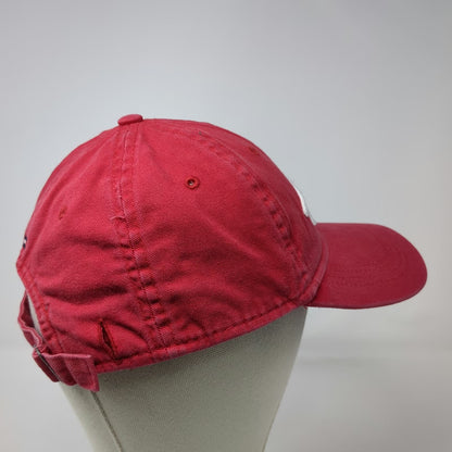 Tommy Hilfiger Baseball Cap Red One Size Script Logo Slideback Adjustable Hat