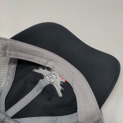 SCCY Snapback Mesh Back Trucker Hat Black One Size Embroidered Colorblock