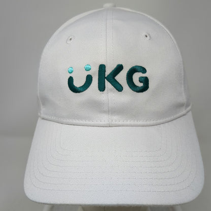 UKG Ultimate Kronos Group White Baseball Cap One Size Strapback Hat Logo Sewn