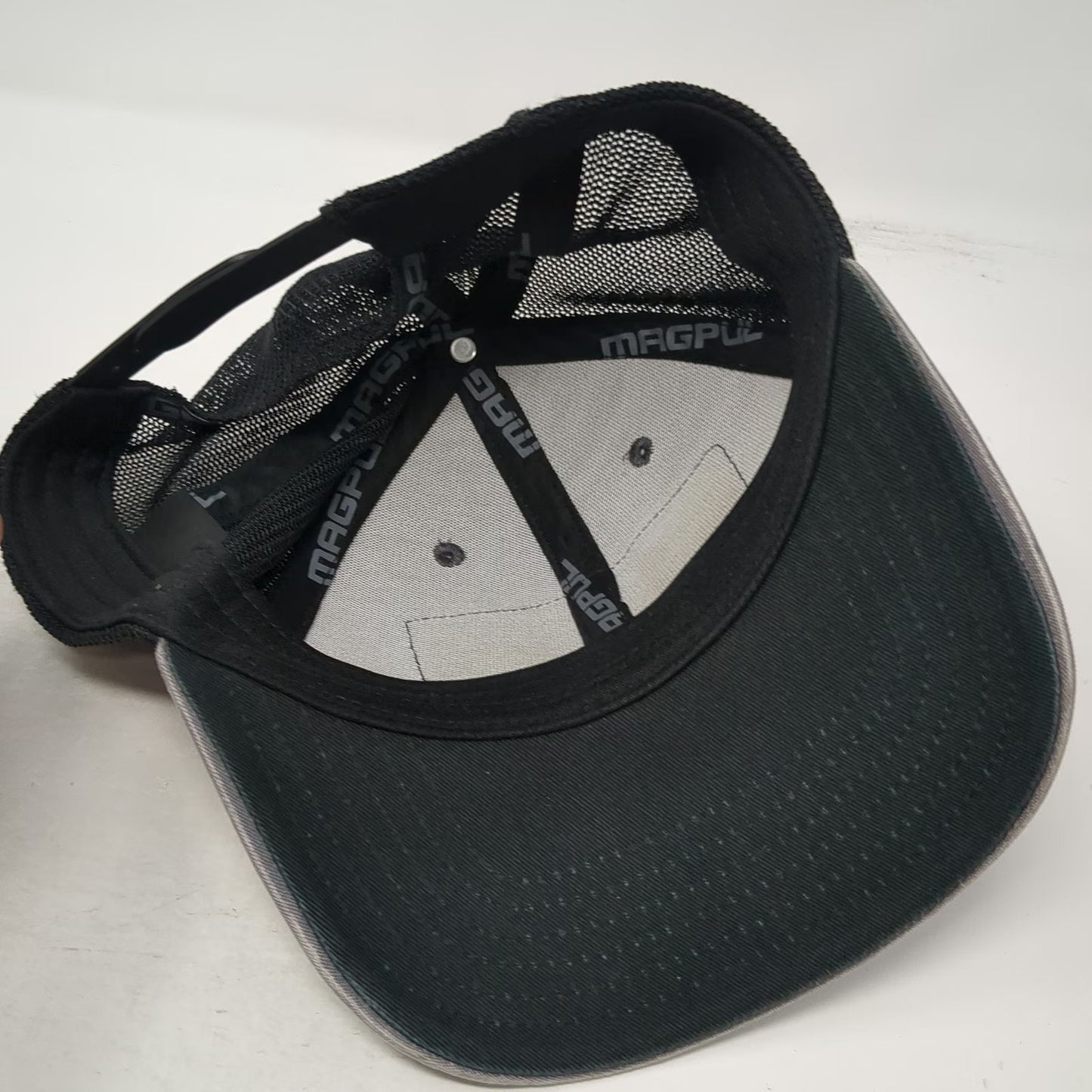 Magpul Trucker Hat Gray One Size Mesh Back USA Patch Snapback Adjustable Cap