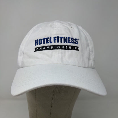 PGA Tour Finals Men's Strapback Hat White OSFA Hotel Fitness Championship