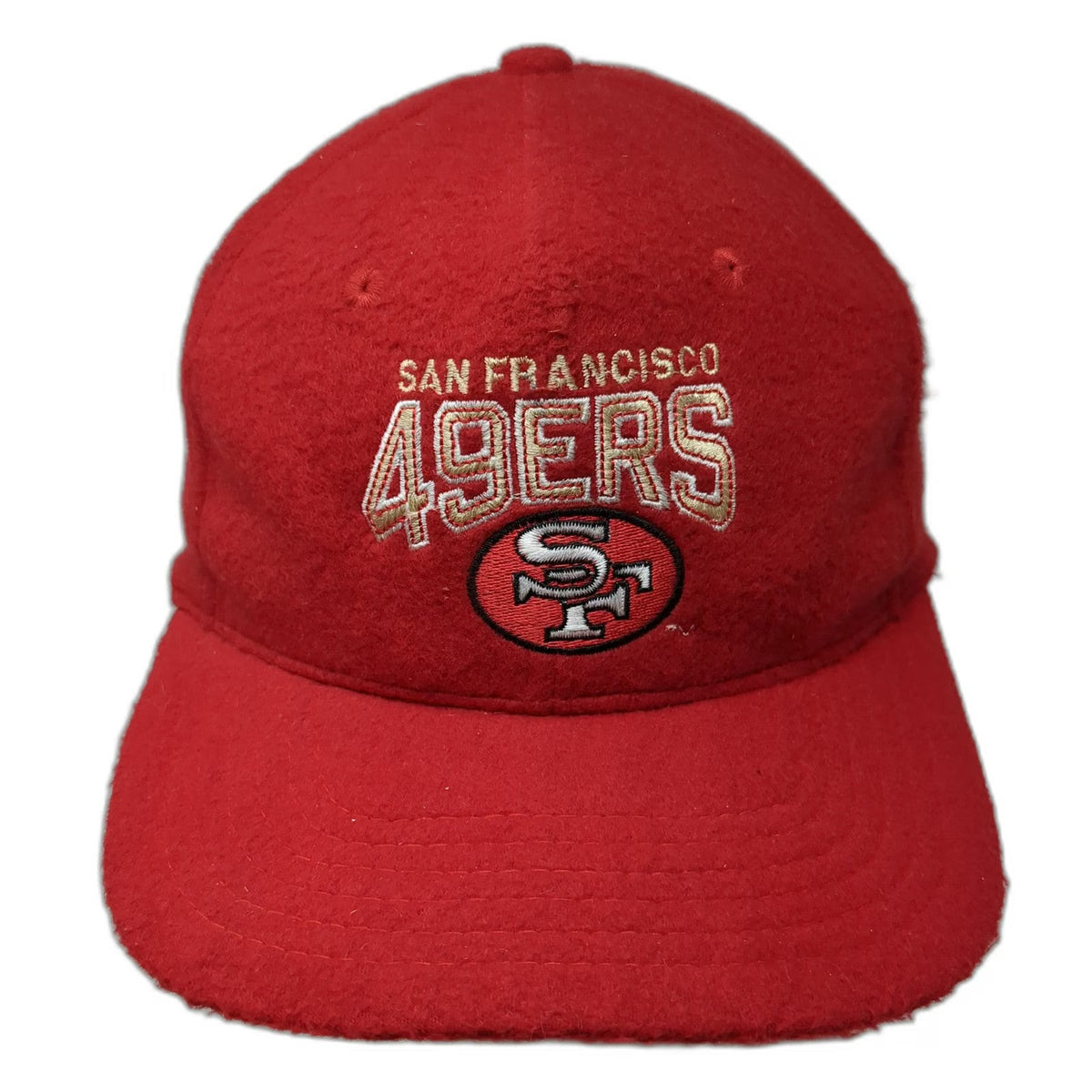 San Francisco 49ers NFL Schuessler Knitting Mills Red OS Fleece Strapback Hat