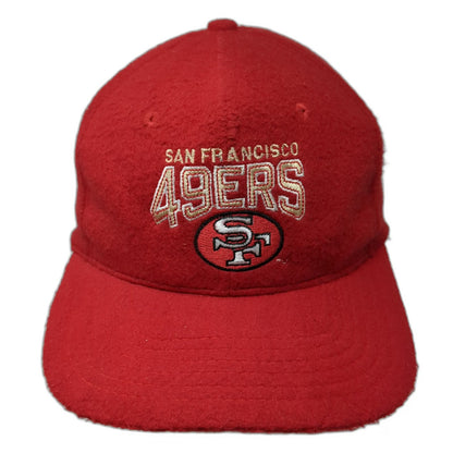 San Francisco 49ers NFL Schuessler Knitting Mills Red OS Fleece Strapback Hat