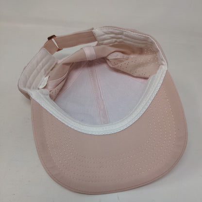 Gaiam Strapback Hat Pink One Size Adjustable Laser Cut Solid 6 Panel