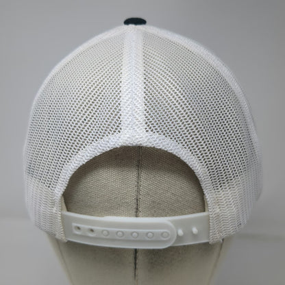 Yupoong Trucker Hat Black White One Size Mesh Two Saints Brewing Co St Maries ID