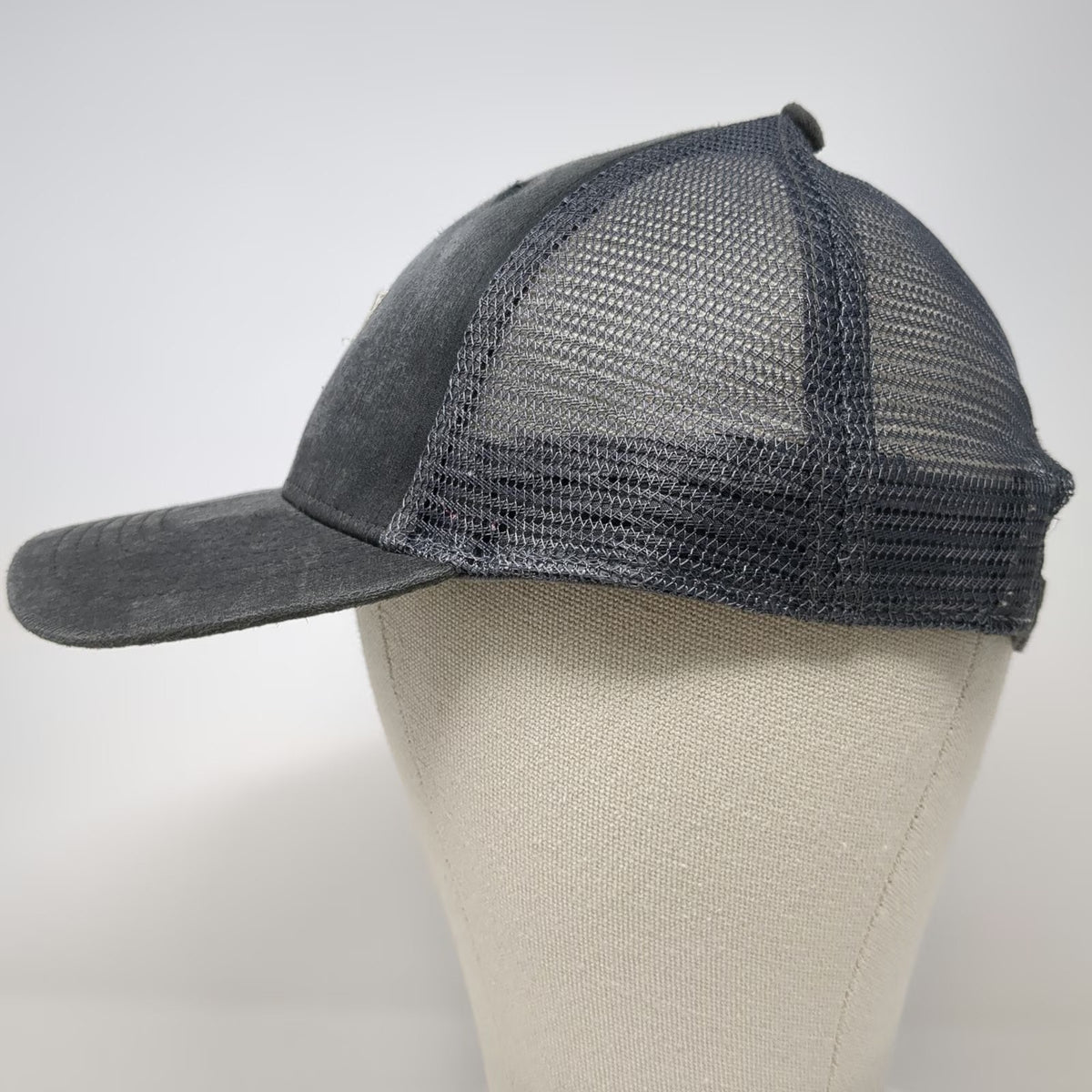 Ahead Baseball Cap Gray One Size Sun Valley Idaho Corduroy Mesh Slideback Hat