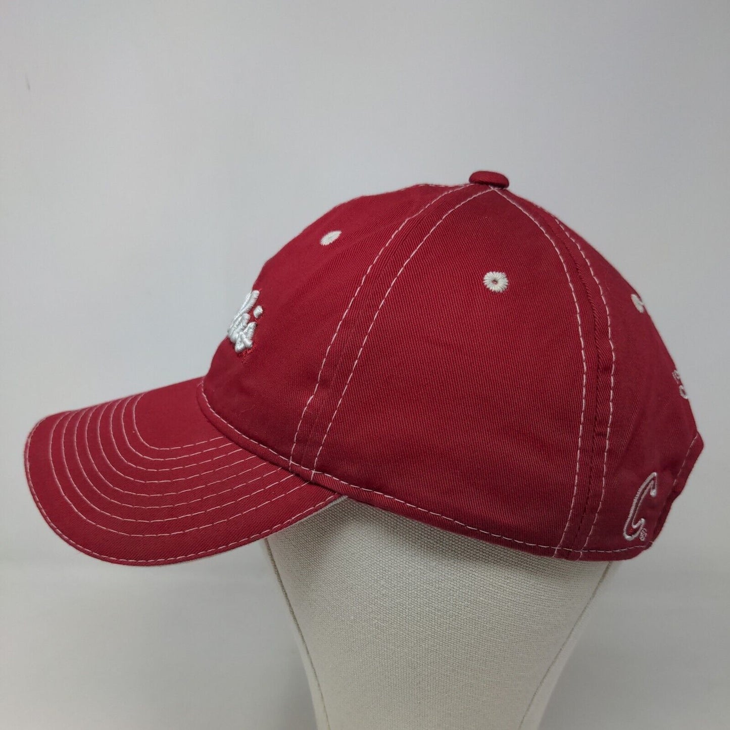 Cabela's Men's Slideback Hat Red Size OSFM Embroidered Logo Adjustable